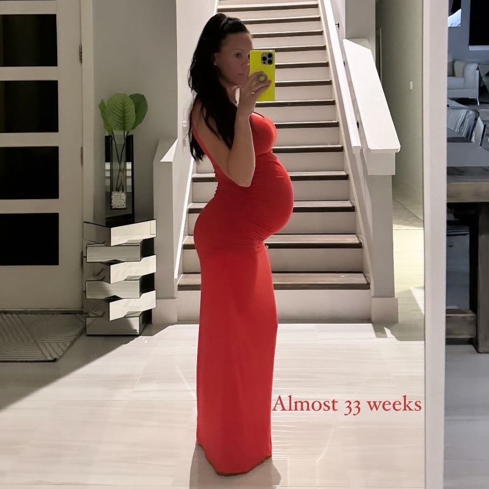 Red Maternity Dress